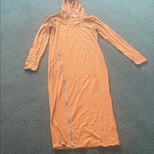 Long Sleeve Orange Dress with Hood size L great condition.